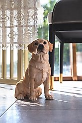 Hi-Line Gift Sitting Labrador Statue, 9.65-in