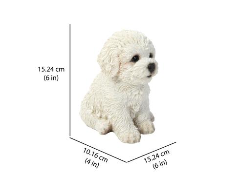 Show full view: Hi-Line Gift Bichon Frise Puppy Statue, 6-in slide 7 of 7