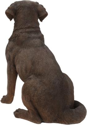 Show full view: Hi-Line Gift Labrador Retriever Sitting Statue, Brown, 21.25-in slide 5 of 5