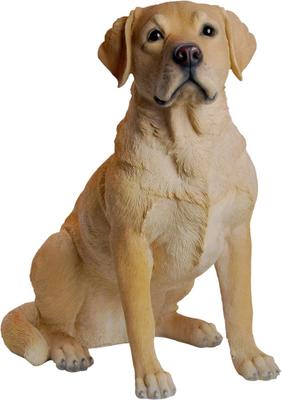 Show full view: Hi-Line Gift Labrador Retriever Sitting Statue, Yellow, 21.25-in slide 2 of 5