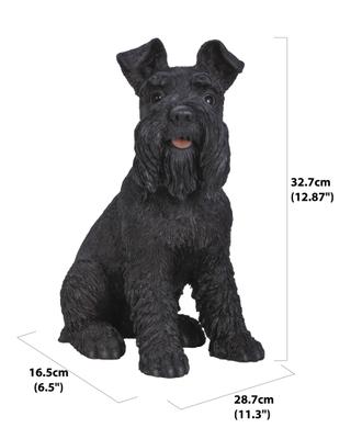 Show full view: Hi-Line Gift Schnauzer Statue, Black, 13-in slide 6 of 6