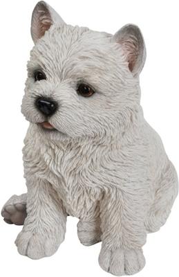 Show full view: Hi-Line Gift White Terrier Puppy Statue, 7-in slide 3 of 6
