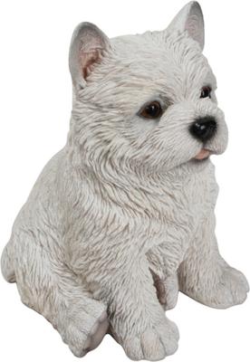 Show full view: Hi-Line Gift White Terrier Puppy Statue, 7-in slide 4 of 6