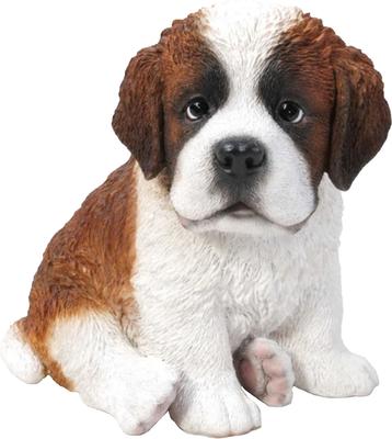 Show full view: Hi-Line Gift Saint Bernard Puppy Statue, 6.75-in slide 2 of 6