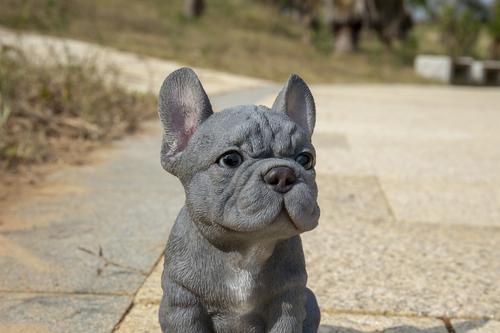 Show full view: Hi-Line Gift Blue French Bulldog Puppy Sitting Statue, 6.3-in slide 6 of 10