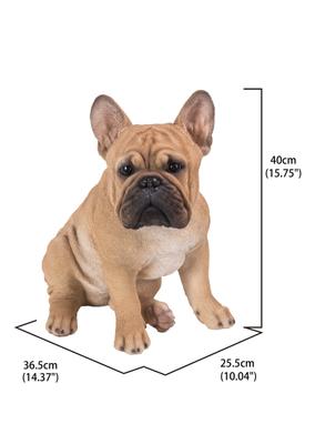 Show full view: Hi-Line Gift French Bulldog Squatting Statue, 15.75-in slide 7 of 7