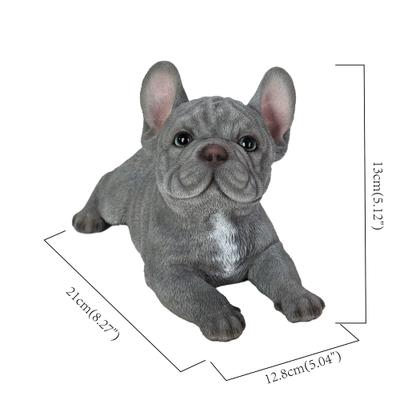 Show full view: Hi-Line Gift Lying Down Blue French Bulldog Figurine slide 7 of 8