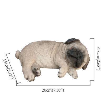 Show full view: Hi-Line Gift Cozy Sleeping Pug Statue slide 7 of 8