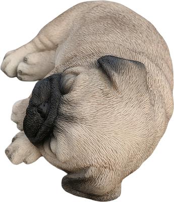 Show full view: Hi-Line Gift Cozy Sleeping Pug Statue slide 4 of 8