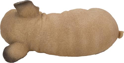 Show full view: Hi-Line Gift Sleeping Pug Puppy Statue, Brown & Black slide 4 of 6