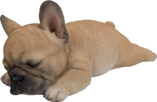 Show full view: Hi-Line Gift Sleeping Pug Puppy Statue, Brown & White slide 3 of 6