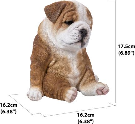 Show full view: Hi-Line Gift Sitting Sleepy Bulldog Puppy Statue, 7-in slide 6 of 6