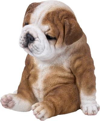 Show full view: Hi-Line Gift Sitting Sleepy Bulldog Puppy Statue, 7-in slide 3 of 6