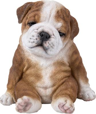 Show full view: Hi-Line Gift Sitting Sleepy Bulldog Puppy Statue, 7-in slide 2 of 6