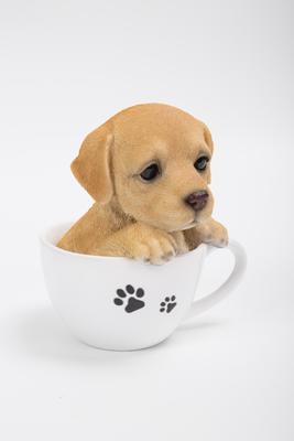 Show full view: Hi-Line Gift Teacup Labrador Puppy Statue, 5.5-in slide 7 of 7