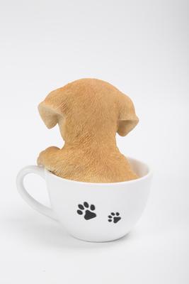 Show full view: Hi-Line Gift Teacup Labrador Puppy Statue, 5.5-in slide 5 of 7