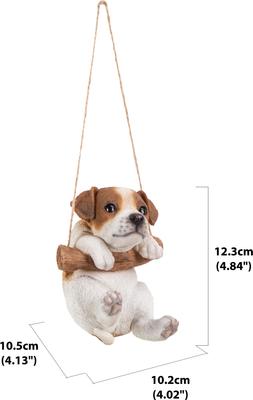 Show full view: Hi-Line Gift Hanging Jack Russell Terrier Puppy Statue, 5-in slide 6 of 6