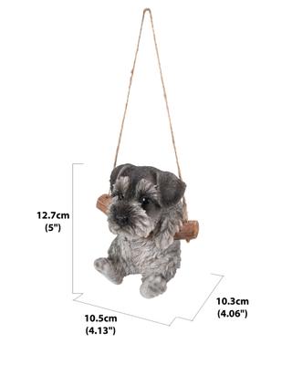 Show full view: Hi-Line Gift Hanging Schnauzer Puppy Statue, 5-in slide 6 of 6