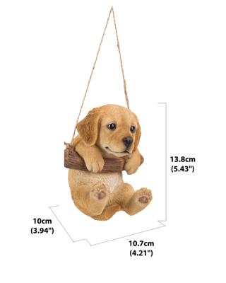 Show full view: Hi-Line Gift Hanging Golden Retriever Puppy Statue, 5.5-in slide 6 of 6