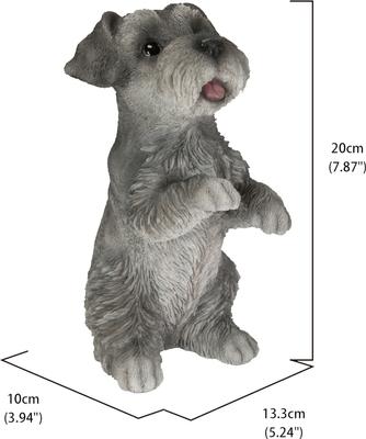 Show full view: Hi-Line Gift Sitting Miniature Schnauzer Statue, 7.87-in slide 7 of 8