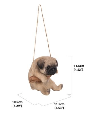 Show full view: Hi-Line Gift Hanging Pug Puppy Statue, 4.5-in slide 6 of 6