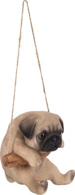 Show full view: Hi-Line Gift Hanging Pug Puppy Statue, 4.5-in slide 4 of 6
