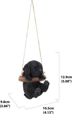 Show full view: Hi-Line Gift Hanging Black Lab Puppy Statue, 5-in slide 6 of 6