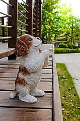 Hi-Line Gift Praying Cavalier King Charles Spaniel Puppy Statue, 8.66-in