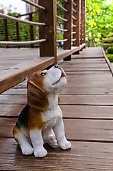 Hi-Line Gift Beagle Puppy Howling Statue, 6.57-in