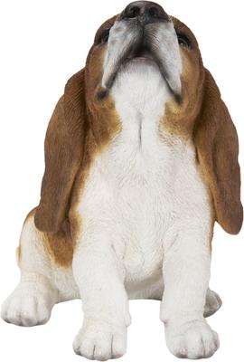 Show full view: Hi-Line Gift Basset Hound Puppy Howling Statue, 6.42-in slide 5 of 8