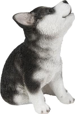 Show full view: Hi-Line Gift Siberian Husky Puppy Howling Statue, 6.81-in slide 4 of 8