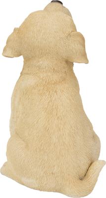 Show full view: Hi-Line Gift Yellow Labrador Puppy Howling Statue, 6.81-in slide 3 of 8