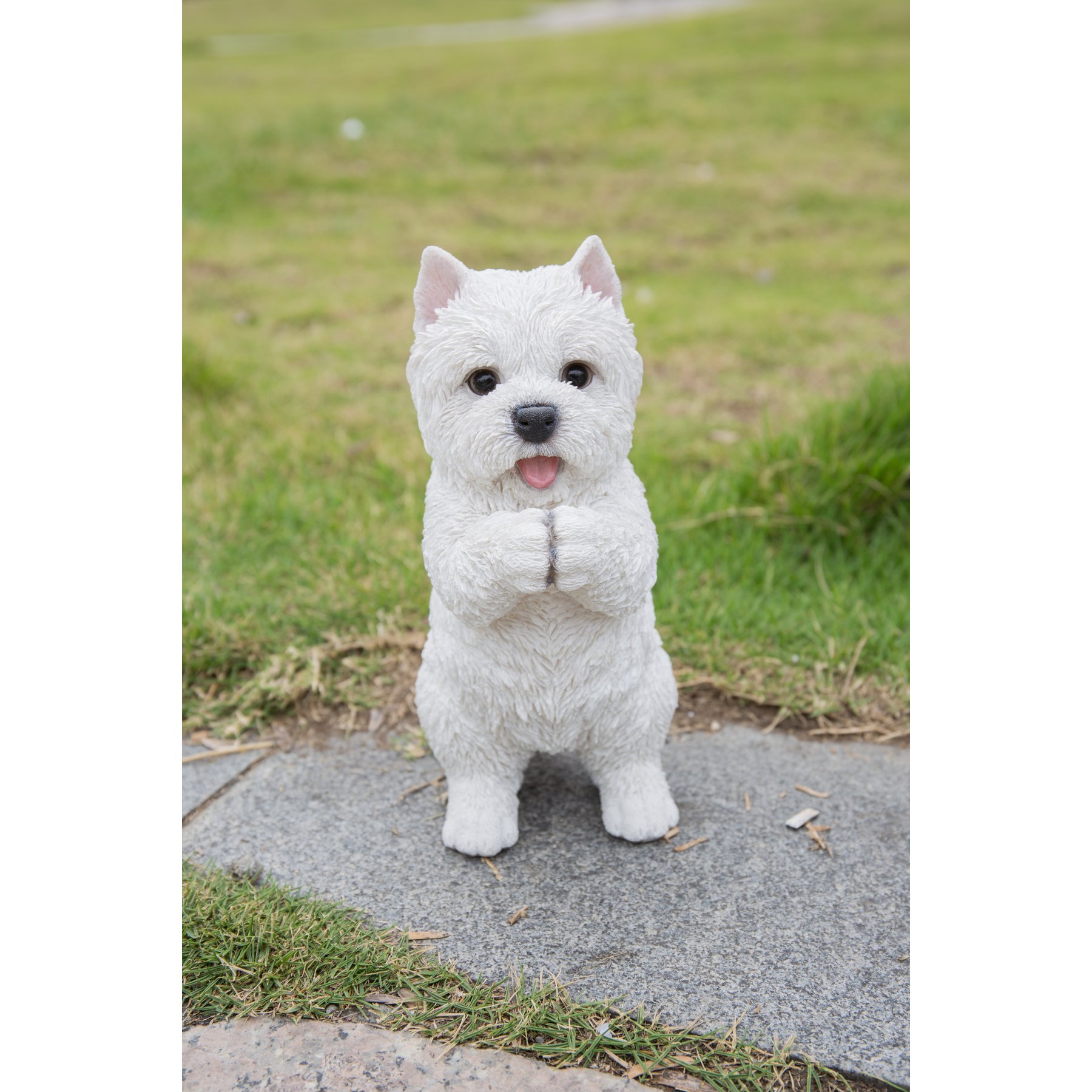 Hi-Line Gift Westie Puppy Playing Statue, 8.5-in
