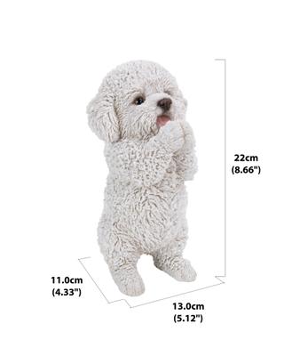 Show full view: Hi-Line Gift Poodle Puppy Playing Statue, 8.5-in slide 7 of 7