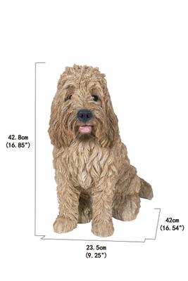 Show full view: Hi-Line Gift Sitting Cream-Coloured Cockapoo Statue, 16.85-in slide 8 of 8