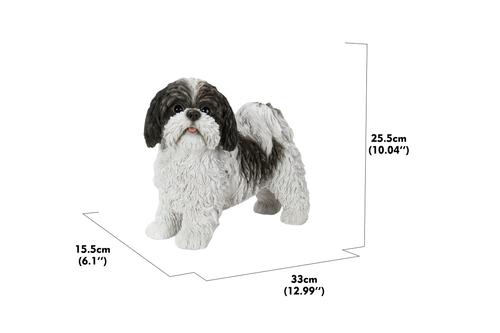 Show full view: Hi-Line Gift Standing Shih Tzu Statue, Black & White, 10.63-in slide 6 of 7