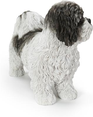 Show full view: Hi-Line Gift Standing Shih Tzu Statue, Black & White, 10.63-in slide 4 of 7