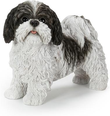 Show full view: Hi-Line Gift Standing Shih Tzu Statue, Black & White, 10.63-in slide 2 of 7