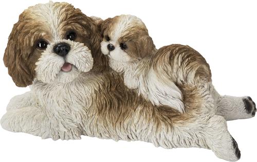 Show full view: Hi-Line Gift Mother & Baby Shih Tzu Statue, 6.22-in slide 2 of 8
