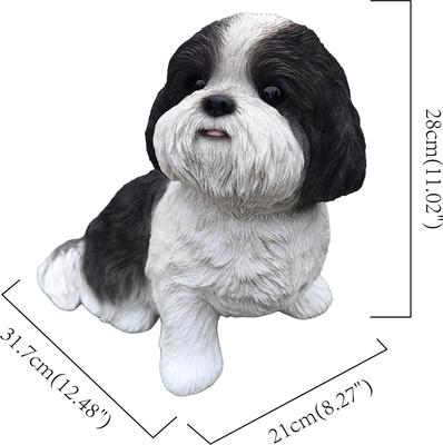 Show full view: Hi-Line Gift Shih Tzu Statue, White & Brown, 11.02-in slide 7 of 8