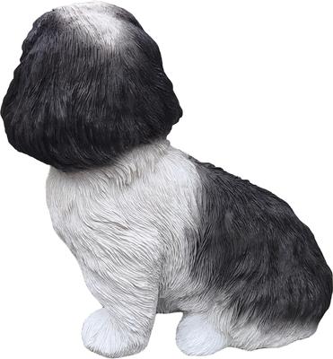 Show full view: Hi-Line Gift Shih Tzu Statue, White & Brown, 11.02-in slide 4 of 8