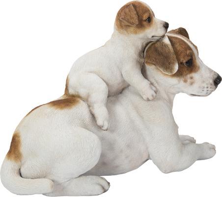 Show full view: Hi-Line Gift Mother & Baby Jack Russell Statue, 7.48-in slide 5 of 8