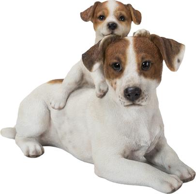 Show full view: Hi-Line Gift Mother & Baby Jack Russell Statue, 7.48-in slide 2 of 8