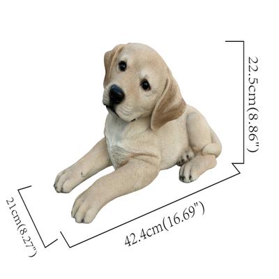 Show full view: Hi-Line Gift Lying Yellow Labrador Figurine, 8.86-in slide 7 of 8
