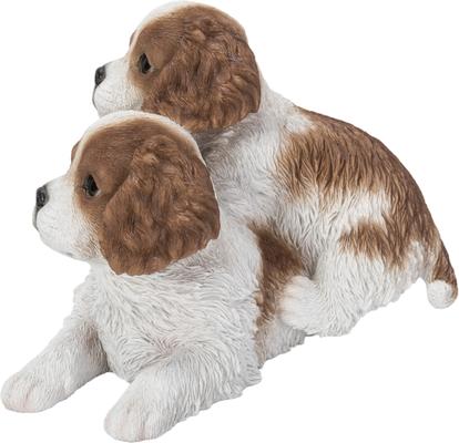 Show full view: Hi-Line Gift King Charles Puppies Sitting Statue, 5.91-in slide 3 of 8