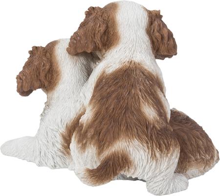 Show full view: Hi-Line Gift King Charles Puppies Sitting Statue, 5.91-in slide 4 of 8