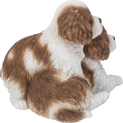 Show full view: Hi-Line Gift King Charles Puppies Sitting Statue, 5.91-in slide 5 of 8