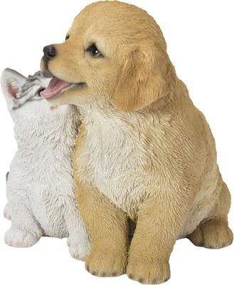 Show full view: Hi-Line Gift Golden Retriever & Kitten Statue, 7.09-in slide 3 of 8