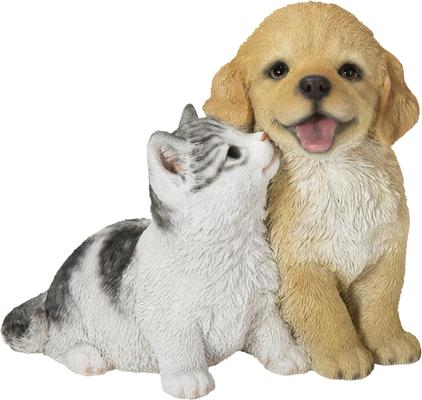 Show full view: Hi-Line Gift Golden Retriever & Kitten Statue, 7.09-in slide 2 of 8