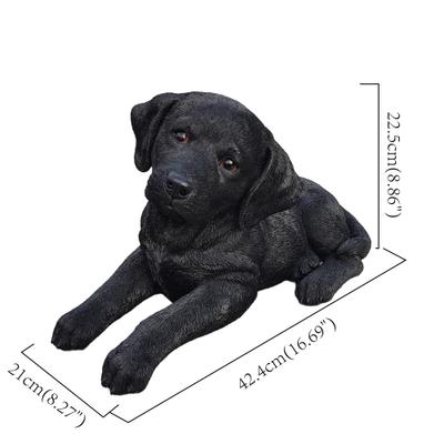 Show full view: Hi-Line Gift Lying Down Black Labrador Figurine, 8.86-in slide 7 of 8